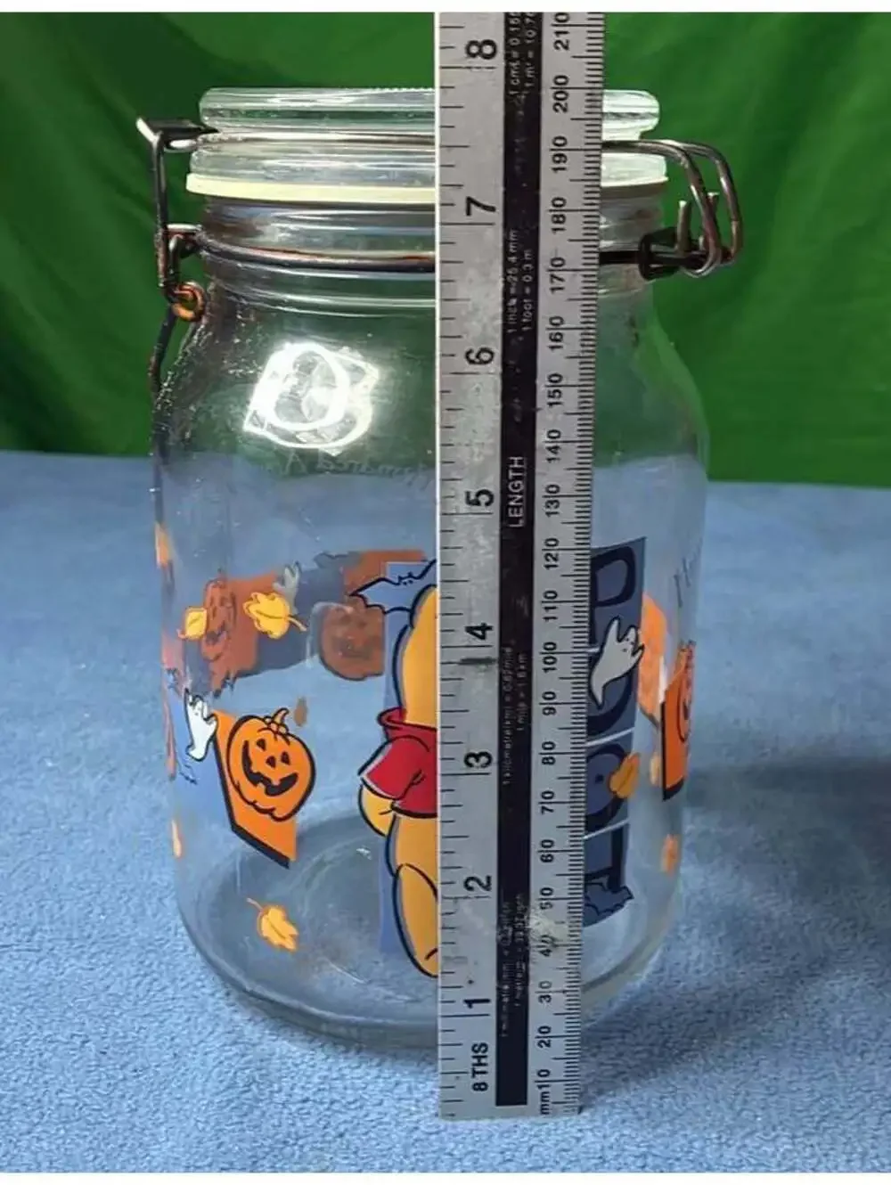 Disney Winnie the Pooh Halloween Glass Jar